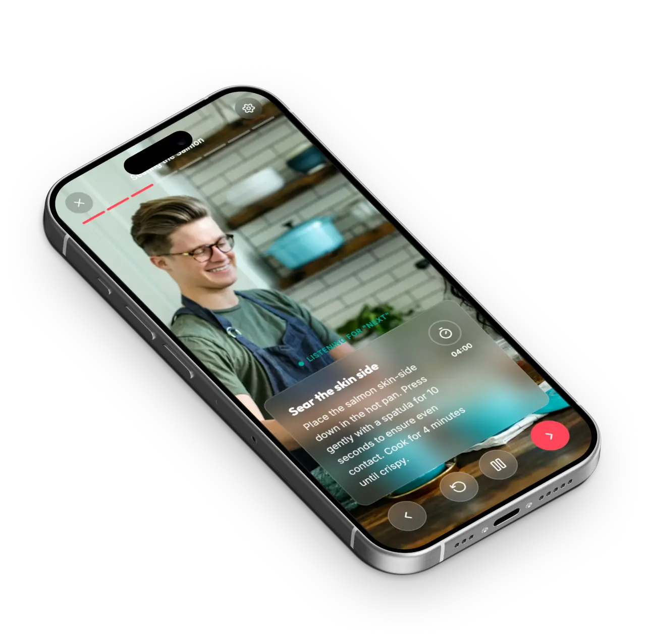 Sample mobile app UI generated by MakeUI — screen 4